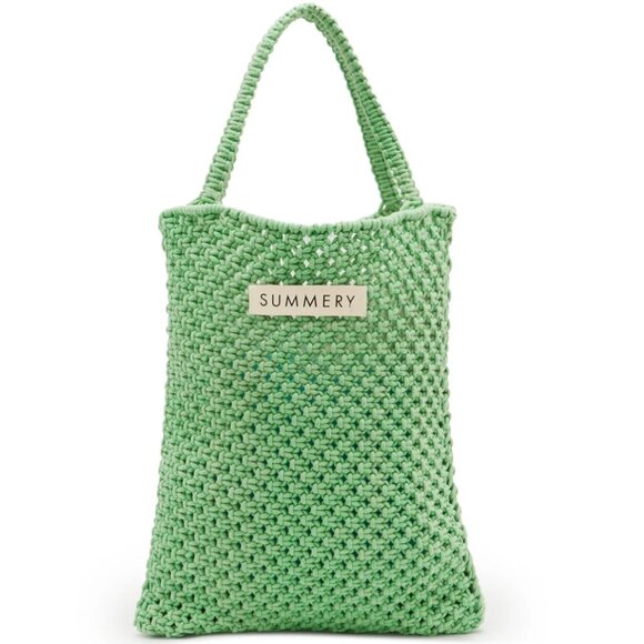 Summery Copenhagen Green Tote Knit Bag - Picture 1 of 2